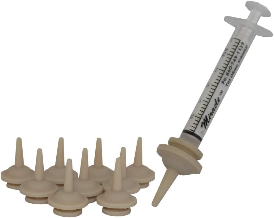 for Pets, Original Pkg/10 with Miracle Brand Oring Syringe - Small Mammal Suckling - Kittens/Small Breed Puppies/Squirrels