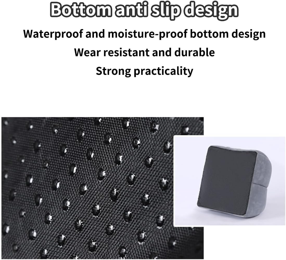 Cat Beds - Large Indoor/Outdoor Gray Cat Bed Cave with Removable Cushion & Non-Slip Base (15.74"x15.74"x15")