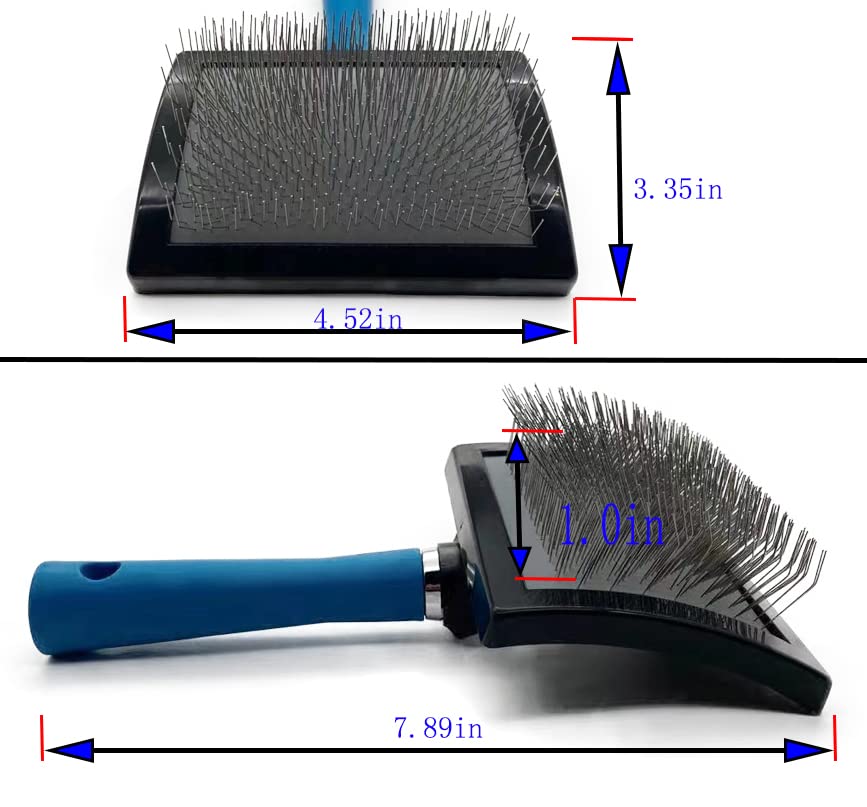 Dog Slicker Brush - Large Grooming Brushes for Dogs - Professional Groomer Supplies for Long Hair Pet - Slicker Brush For Goldendoodles-Easy To Use - Comfortable - Removes Long and Loose Hair