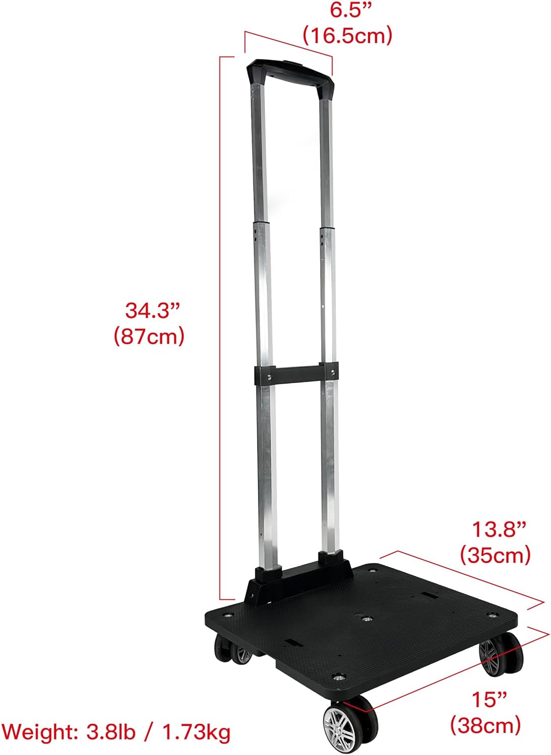 Mr. Peanut's Spinner Wheelbase Luggage Cart, Adding Rolling Functionality to Bags & Pet Carriers