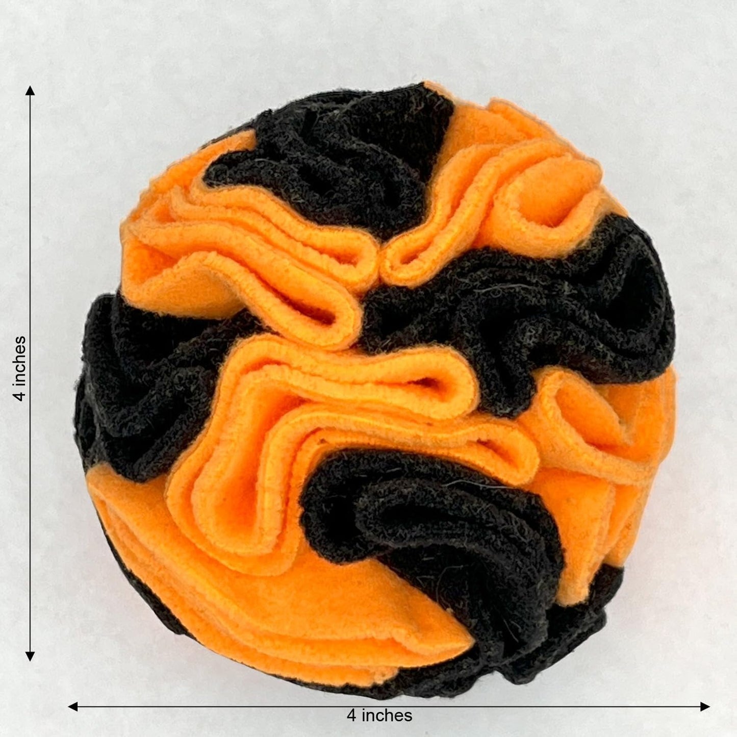 Glory To Dog Puppy and Small Breed Snuffle Interactive Foraging Dog Puzzle Ball Toy Halloween Orange and Black