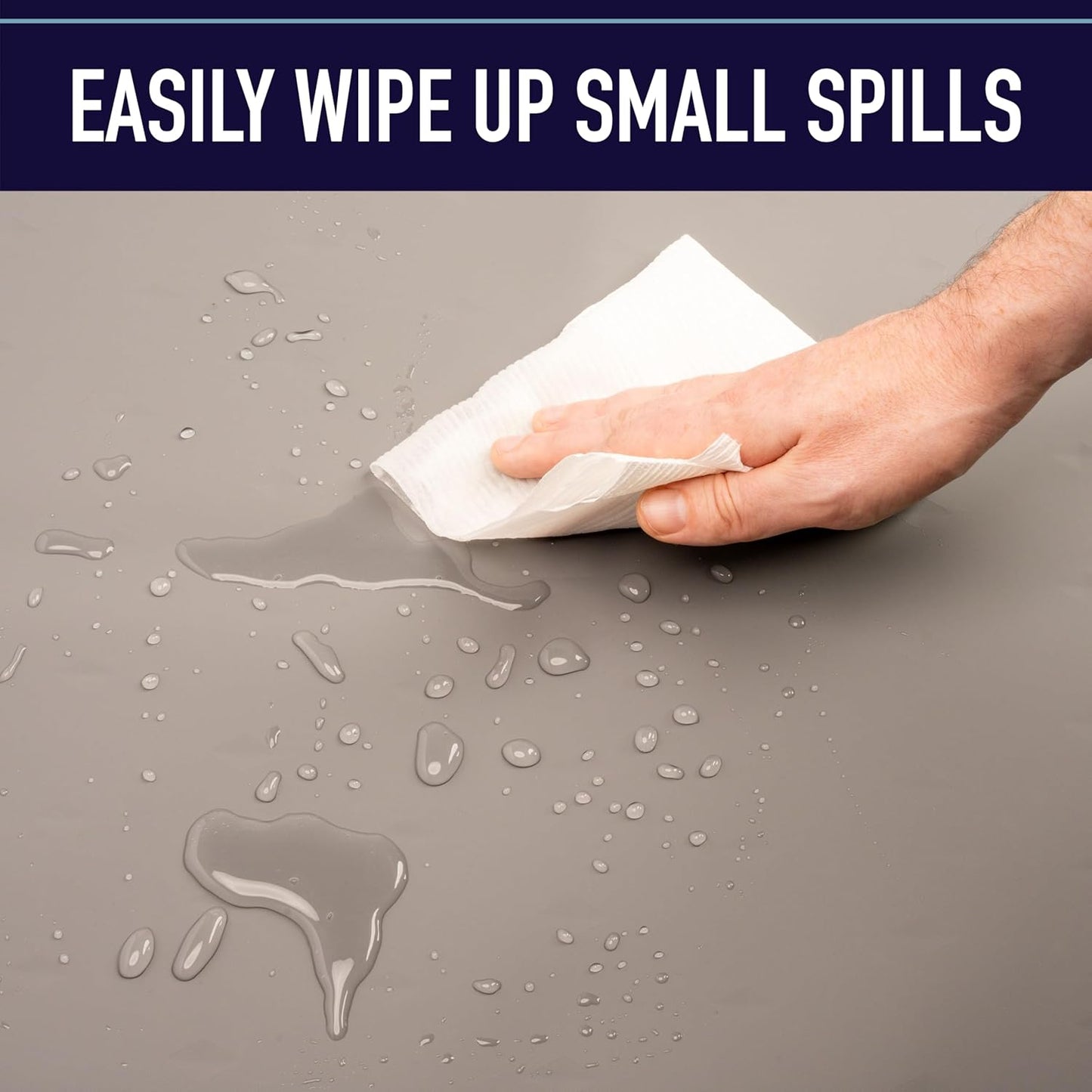 Leash Boss Dog Food Mat – Waterproof Silicone Pet Feeding Mat with Raised Edges for Dogs & Cats, Non-Slip Placemat for Food & Water Bowls, Spill-Proof Floor Protection,Easy to Clean(Black,ML-20"x13")