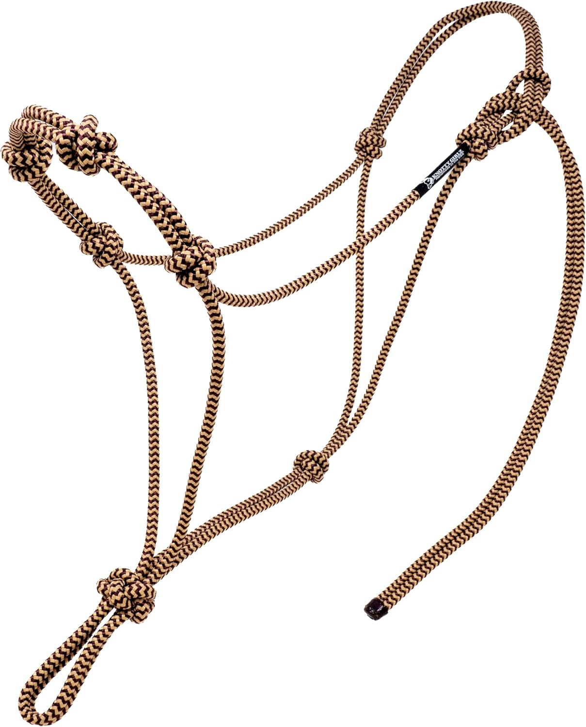Horse Rope Training Halter - 4 Knot 1/4" Stiff Halter Cord - Used by Famous Trainers Multiple Sizes Multiple Colors