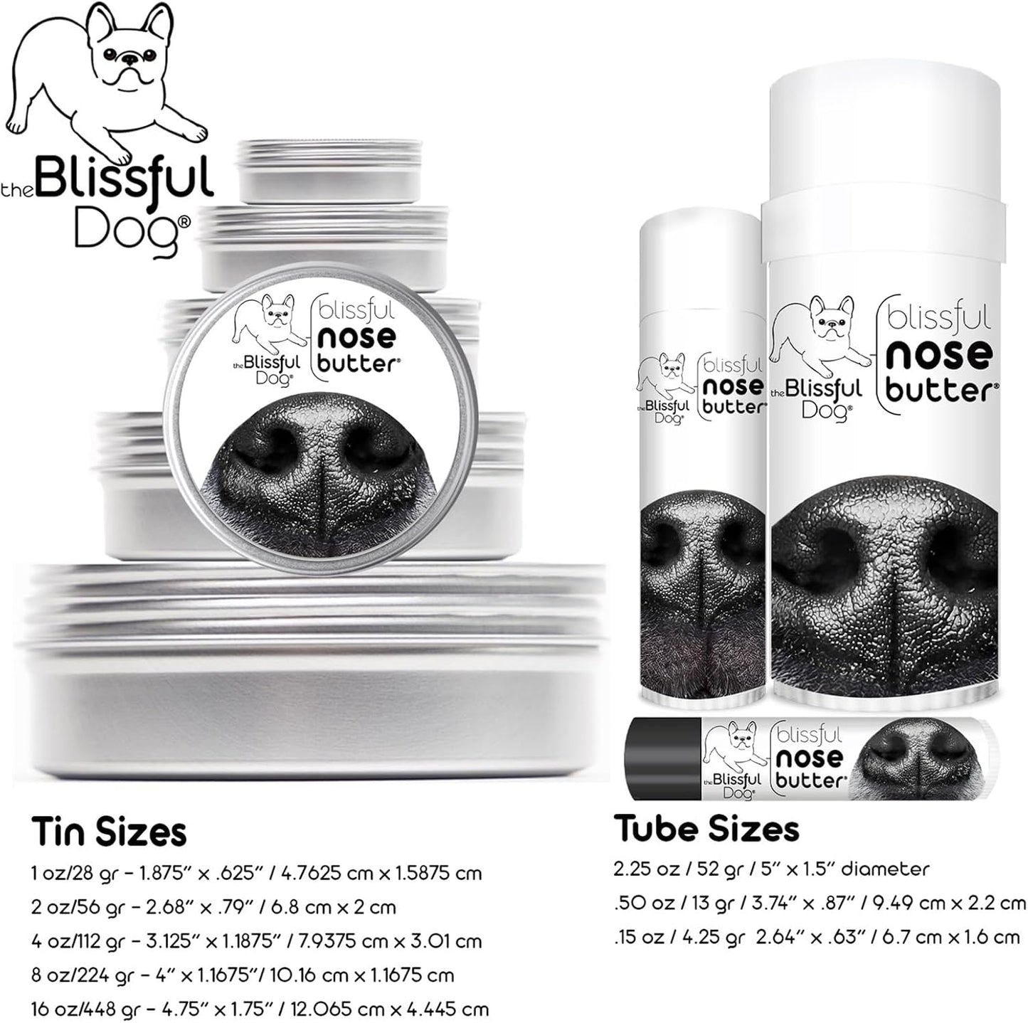 The Blissful Dog Saint Bernard Unscented Nose Butter, 16oz