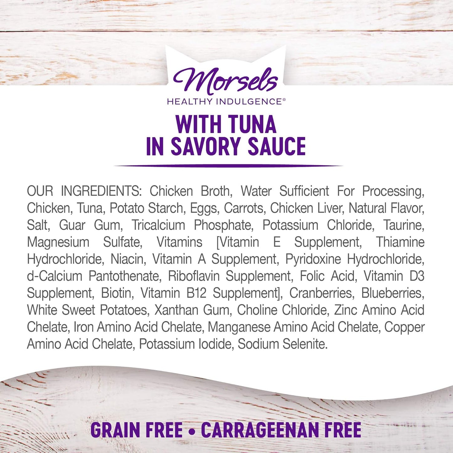 Wellness Healthly Indulgence Morsels Adult Wet Cat Food, Natural, Protein-Rich, Grain Free, 3 Ounce Pouch, 24 Pack, (Tuna)