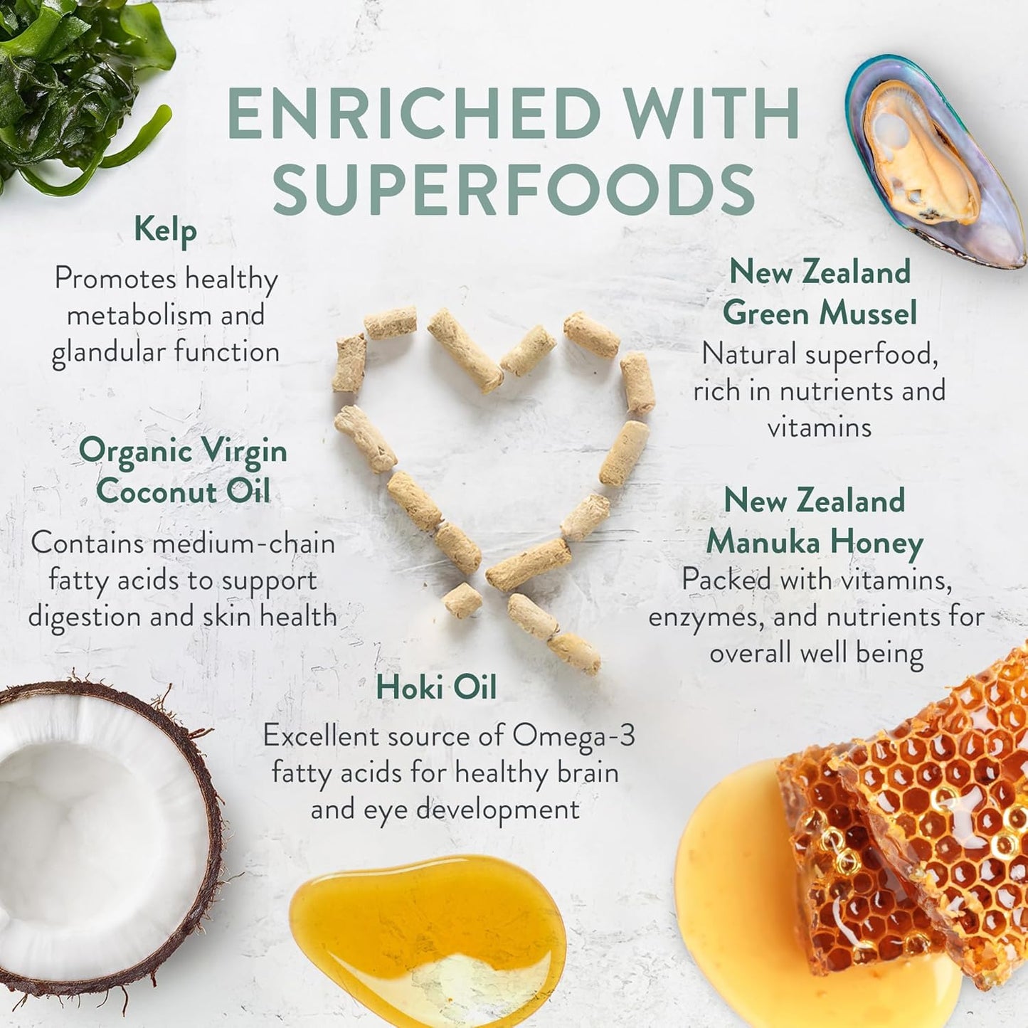 WOOF Air Dried Dog Bites - Chicken Recipe Dog Food High Protein Toppers for Dry Dog Food, Healthy Dog Food,26.5oz