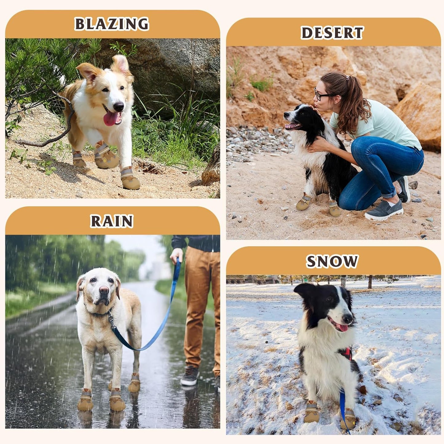 Dog Shoes for Large Medium Small Dog, Mesh Breathable Dog Shoes for Hot Pavement, Anti-Slip Dogs Boots Paw Protectors with Reflective for Outdoor Walking Indoor Hardfloors (Size 3)