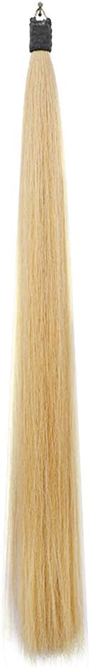 Horse Tail Extensions with Braided Horsehair Loop, Blunt Cut Bottom, 28-30 inches Long and 3/8 lb Weight