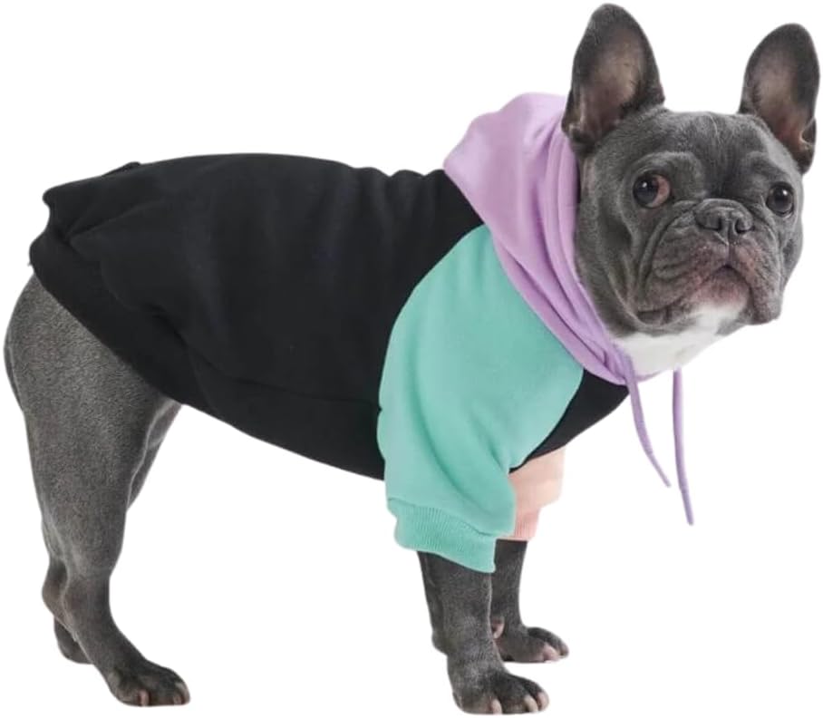 Spark Paws Dog Hoodie – Premium Dog Sweater for Small, Medium, and Large Dogs | Warm Outfits for French Bulldogs, Pitbull, Puppy, Winter Jacket Alternative - Cyber Punk - XL