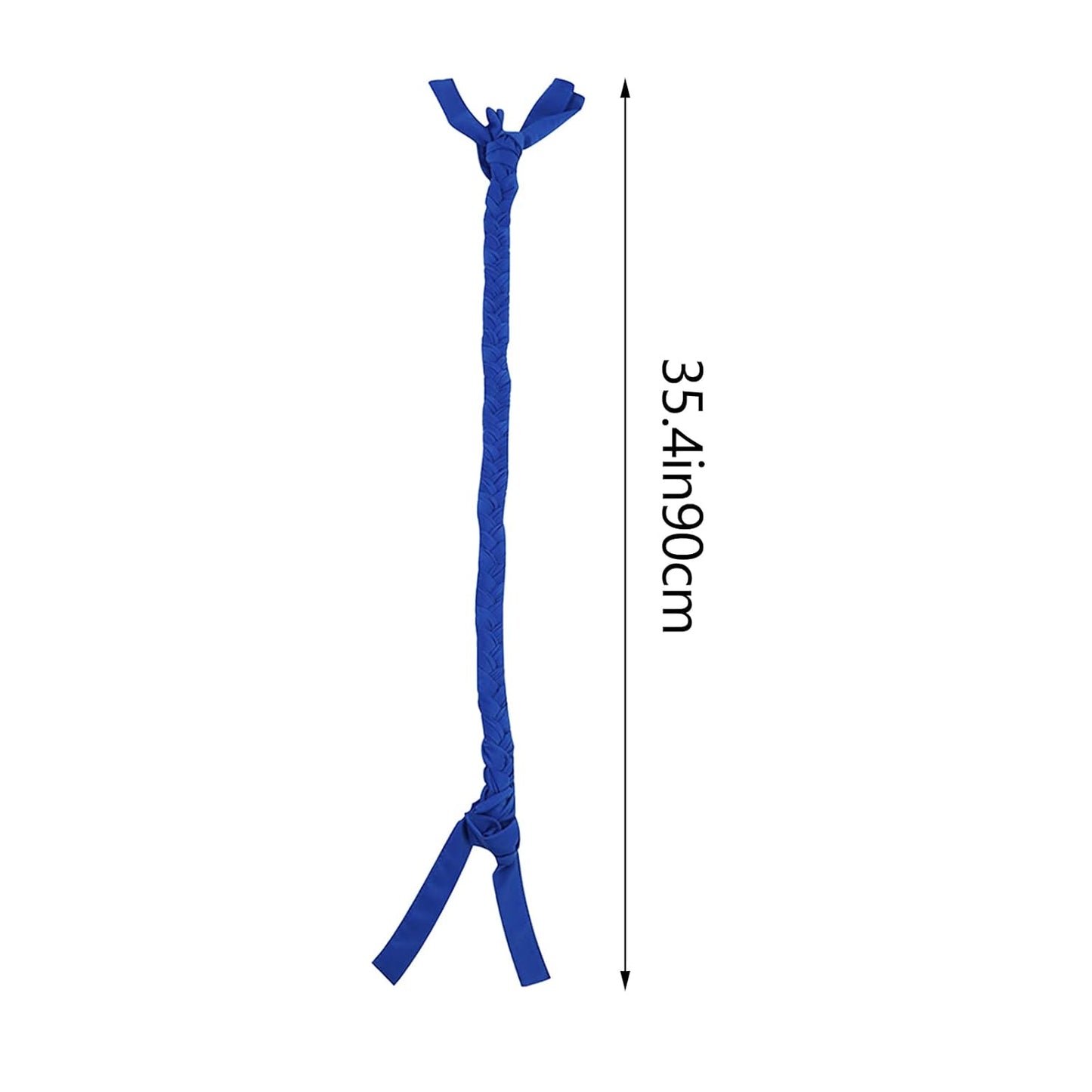 Ponytail Horse Tail Bag, 3 Tube Durable Braid-in Tail Bag (Blue)