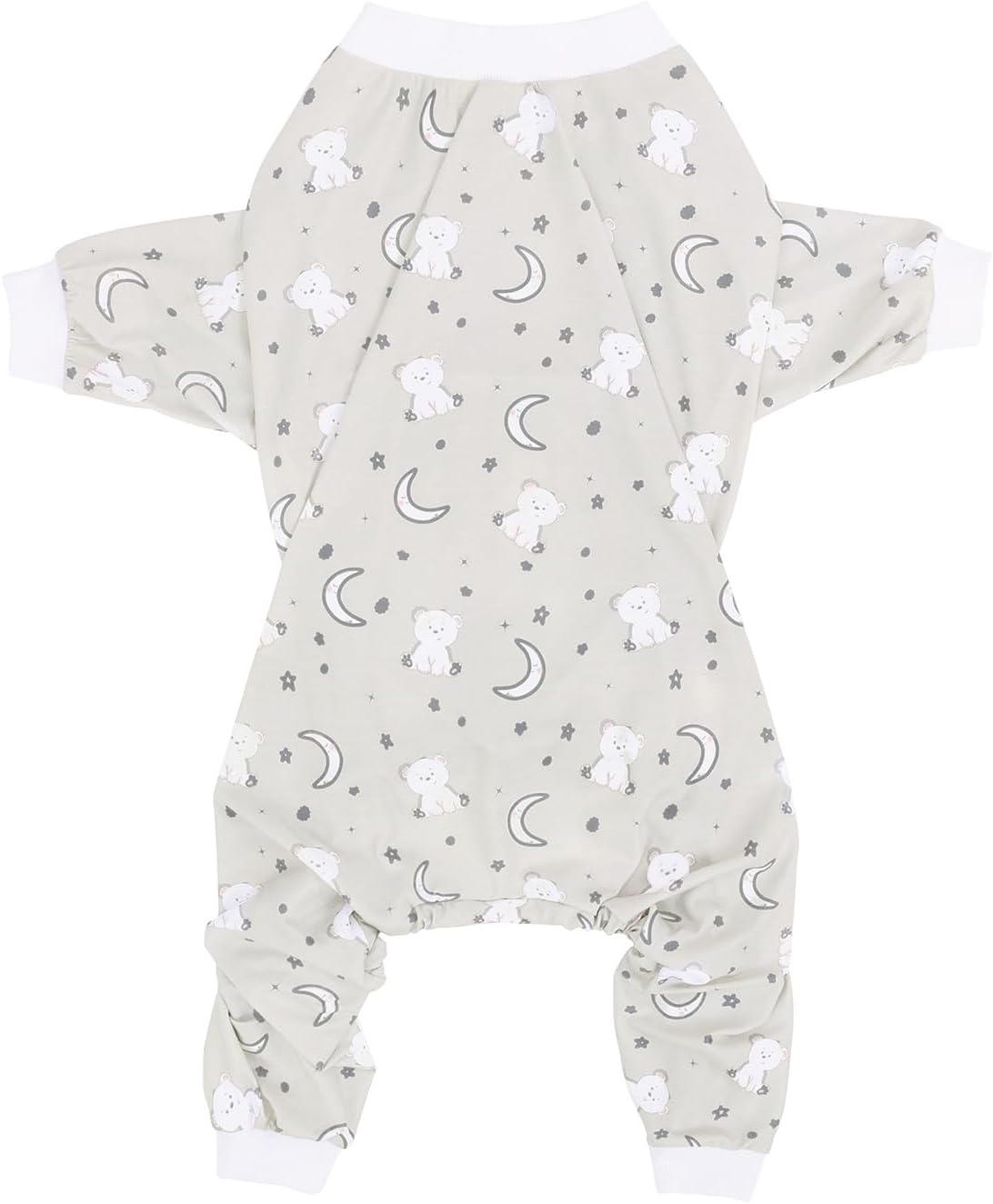 HDE Dog Pajamas One Piece Jammies Jumpsuit Pet Clothes Outfit Stretchy Lightweight Comfy Shirt Pjs for M-3XL Dogs Goodnight Polar Bears - 3XL