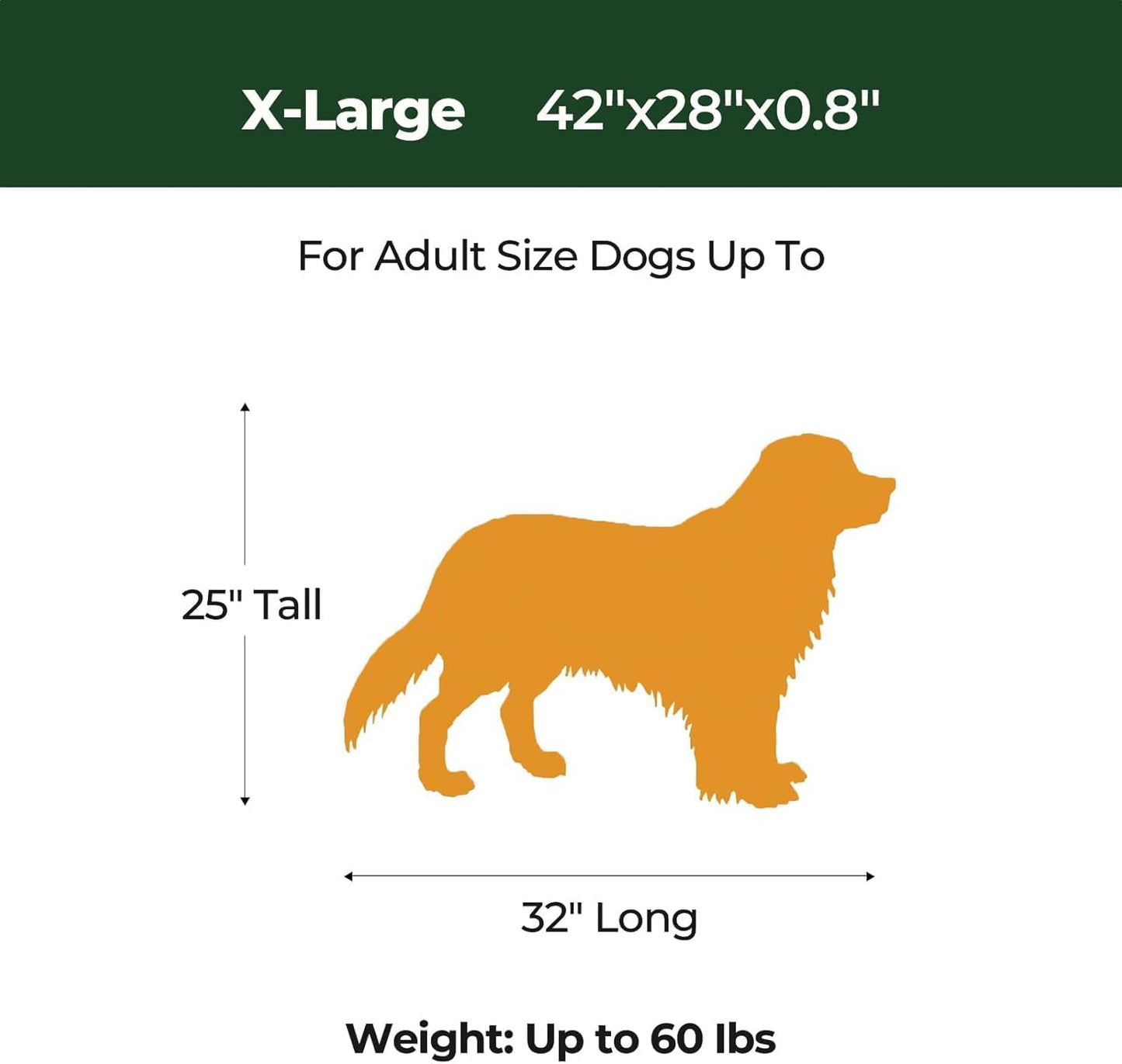 BALANCE Dog Crate Pad, Dog Foam Crate Mat Kennel Pad, Washable Water-Resistant Pet Bed Flat Dogs Cage Mat for X-Large Dogs