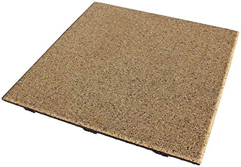 American Floor Mats - Extreme Rubber Gym Tiles - 1 Inch Thick Colorful Rubber Gym Tiles - Superior Shock and Sound Absorbing Tiles - 35% Brown/Mocha/Tan 25 Tile Pack (Covers 100 Sq Ft)