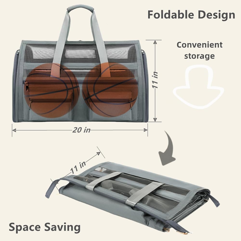 Cat Carrier Bag,Soft Sided Ventilated Pet Carrier for Small Dog Airline Approved Travel Puppy Carrier with Breathable Mesh, Foldable Portable for Outdoor Car
