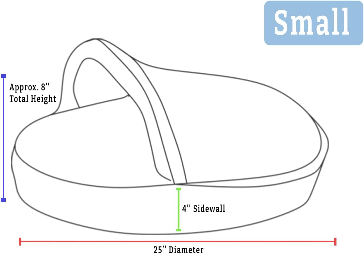 Snoozer Luxury Microsuede Cozy Cave Pet Bed, Show Dog Collection, Small, Merlin Linen