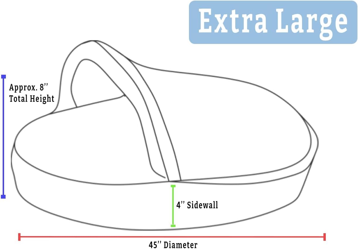 Snoozer Luxury Cozy Cave Dog Bed - Indoor Dog Bed with Cover Cave, Covered Calming Burrow for Medium & Large Sized Pets with Blanket Attached, Enclosed, Washable - XL, Anthracite