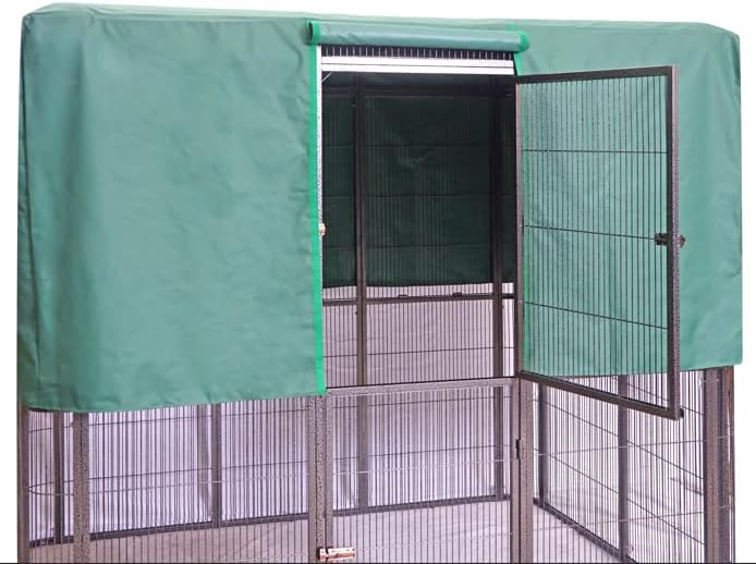 SENY Waterproof Night Cover for Large Walk-in Bird Aviary Cage. (Green Cover Only)