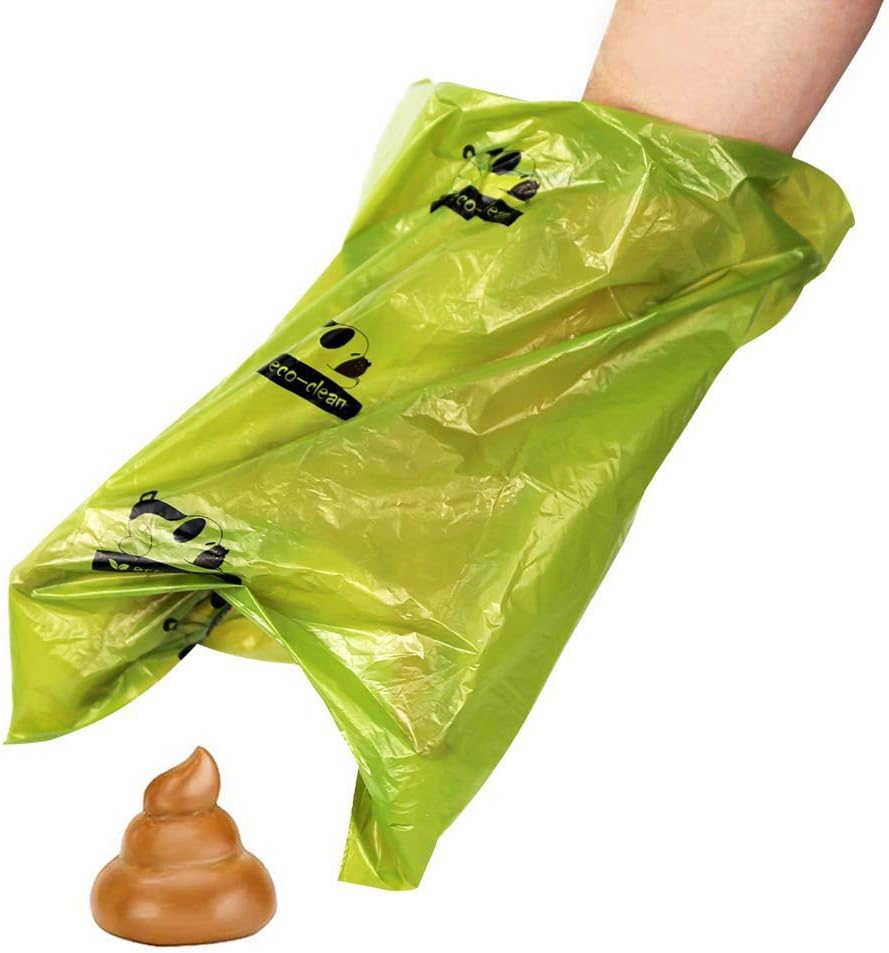 ECO-CLEAN Dog Poop Bags, 24 Rolls/360 Bags with Dispenser, Dog Waste Bags, Unscented, Leak-Proof, Easy Tear-Off
