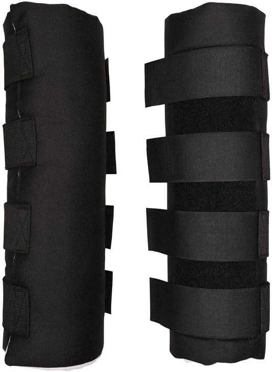 Dura-Tech Quick Wrap No Bow Leg Wraps for Horses | Size 12" | Color Black | Exceptional Leg Coverage | Versatile Use | Secure and Easy Application | Sold in Pairs