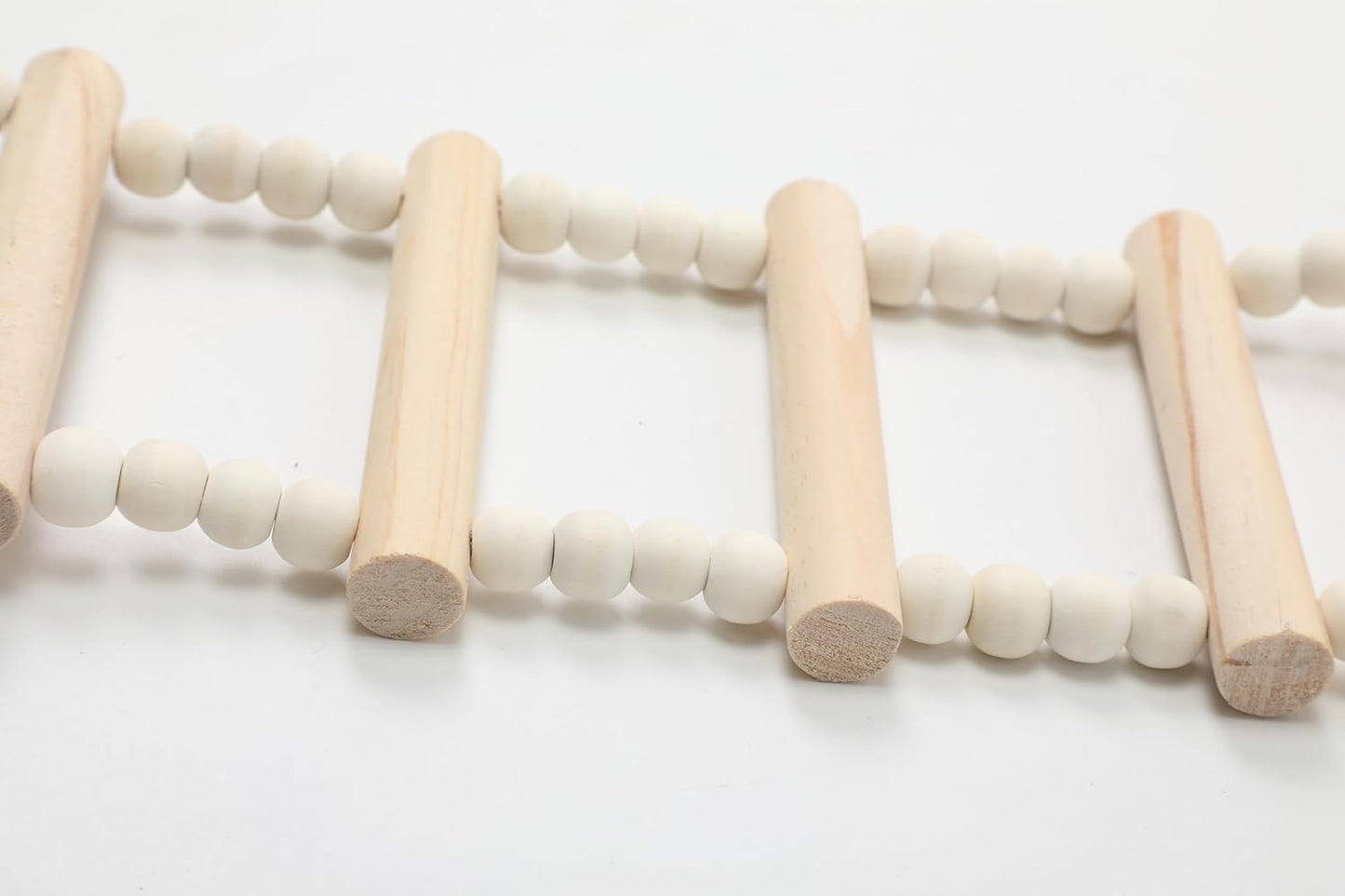 SIMENA Wooden Climbing Ladder for Birds & Hamsters, Interactive Swing & Ladder Toys for Small Pets – Ideal for Hamsters, Birds, Parrots, Squirrels, and Sugar Gliders (20 ladders, 43")