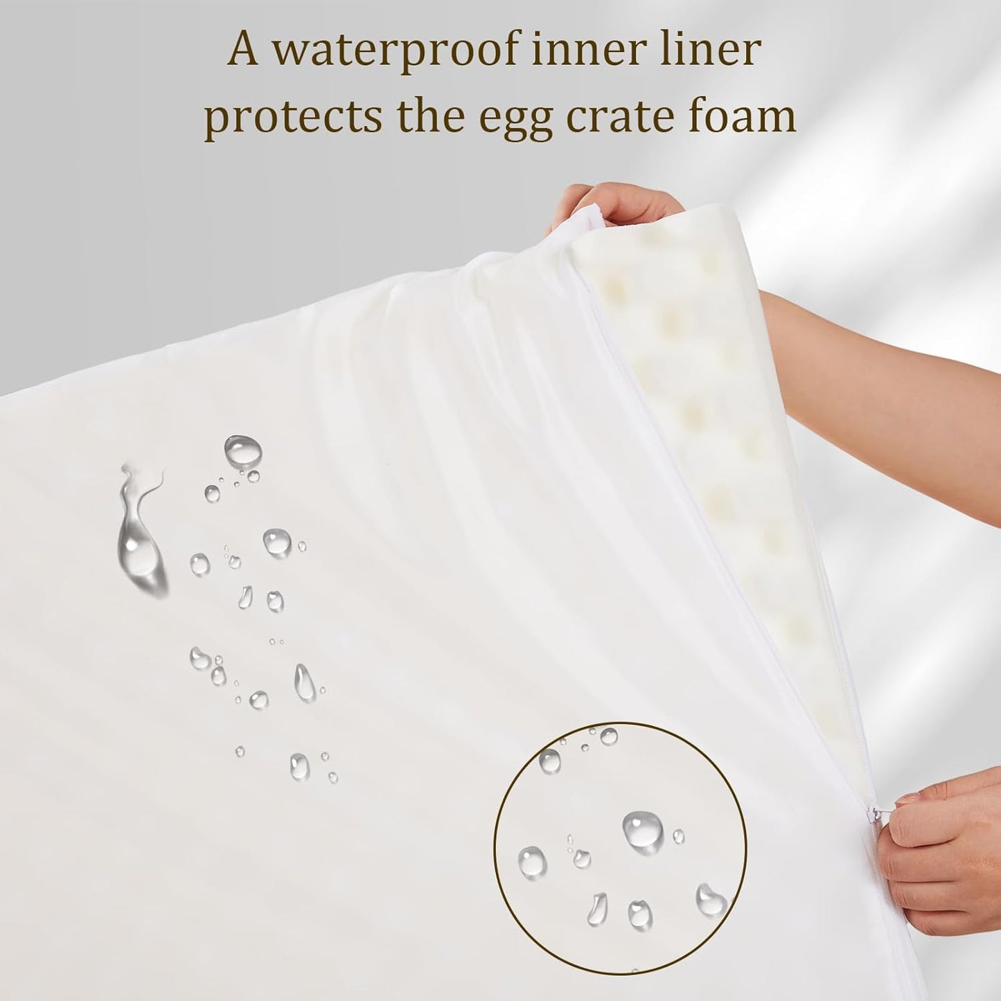 Bedfolks Orthopedic Dog Bed XXL, Waterproof Dog Sofa Bed for Giant Dogs, Egg Foam Pet Couch Bed with Removable Washable Cover and Nonslip Bottom, Dark Grey