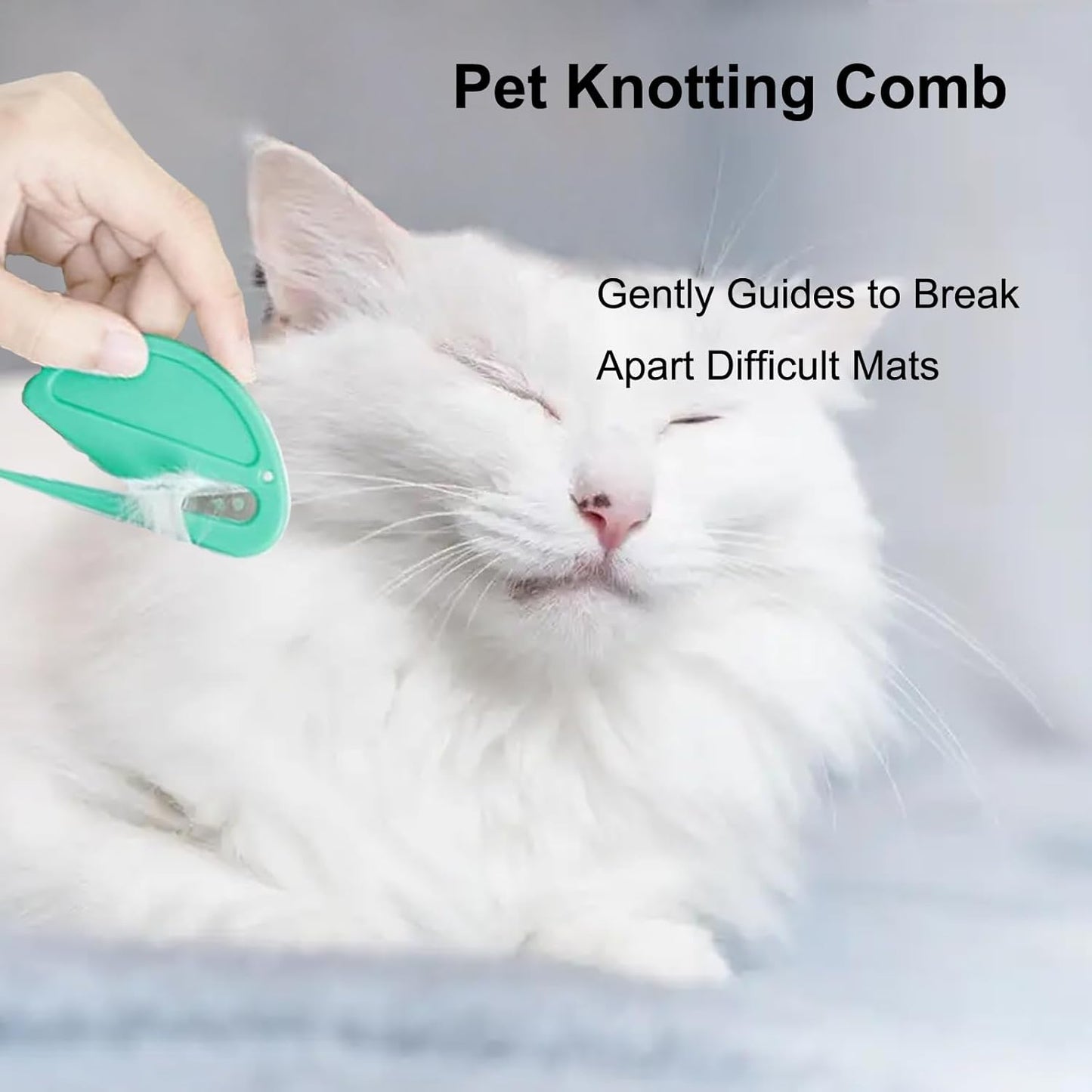 Pet Knotting Comb, Dematting Tool for Cats and Dogs, Pet Hair Removal Tool, Effectively Remove Knots and Tangles with Our Matt-Splitting Tool, Knot Opener for Cat Dog Grooming 5 Pcs