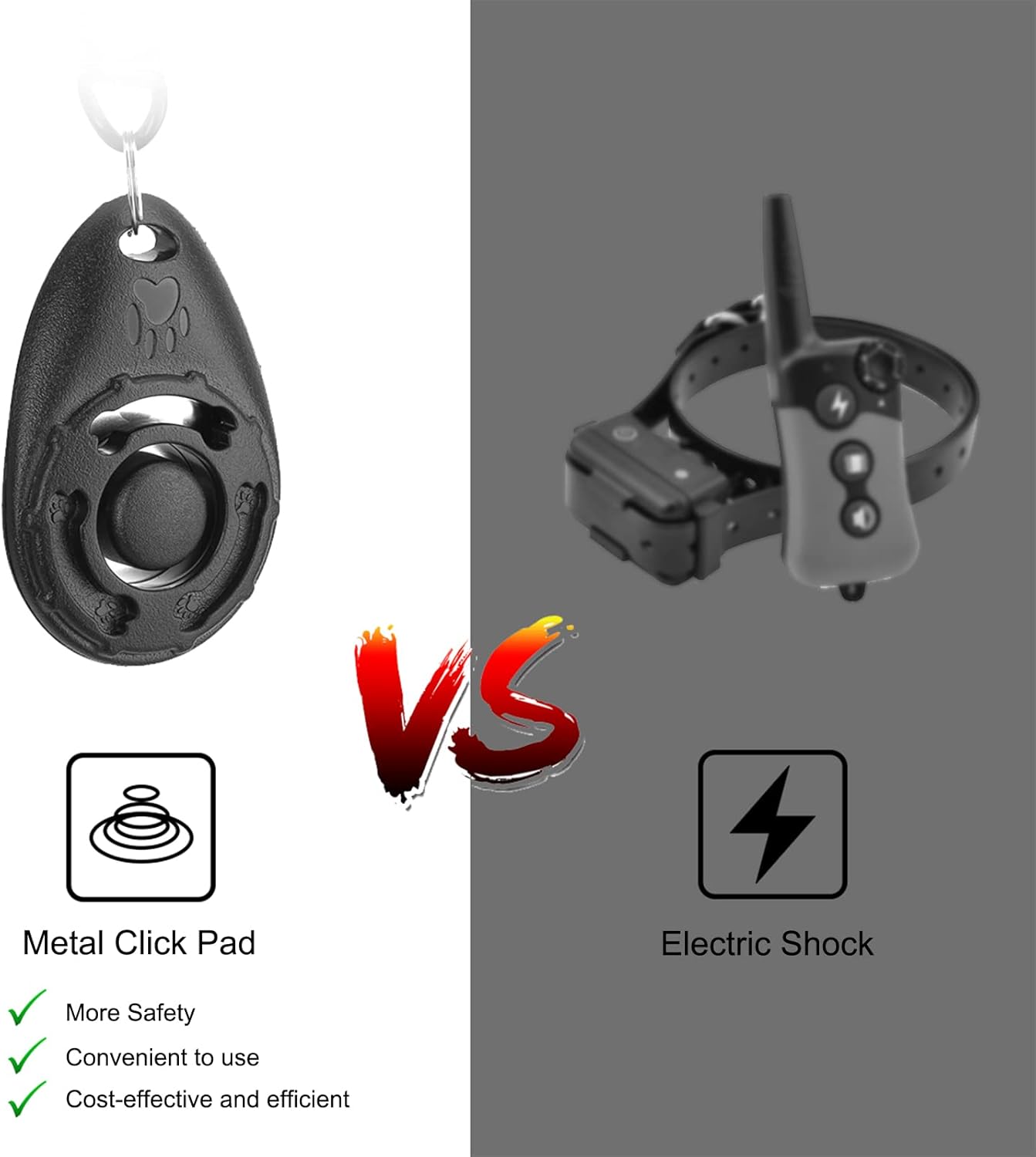 Diyife Dog Clicker for Training, 2 Pack Dog Training Clicker, Clicker Dog Training with Wrist Strap, Pet Training Clicker, Perfect for Dog Cat Puppies Behavioral Training (Black and Water Lake Blue)