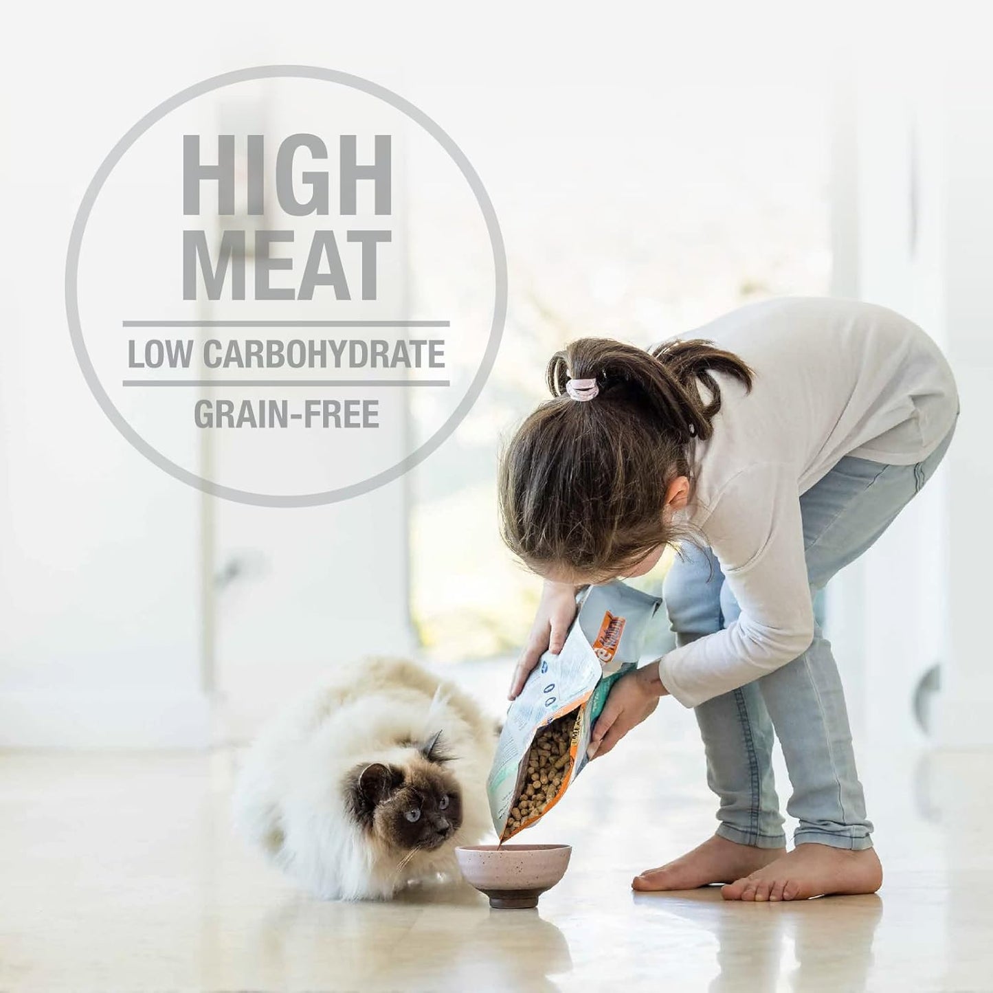 Feline Natural High Protein Dry Cat Food, Freeze-Dried Diet with 98% Meat, Organs & Seafood, No Peas, Grains, or Artificial Additives, Made in New Zealand, Beef, 11oz