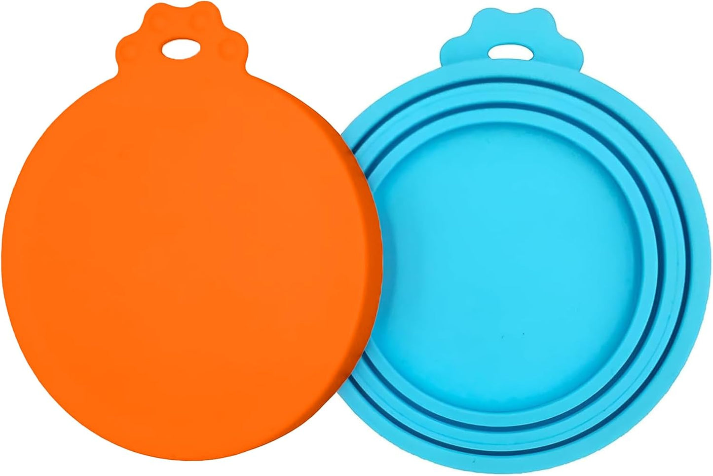 3 Pack Pet Food Can Covers, Silicone Universal Can Lids for Dog & Cat Food, BPA Free, One Fit Most Standard Size Can Lids Top Blue/Green/Orange