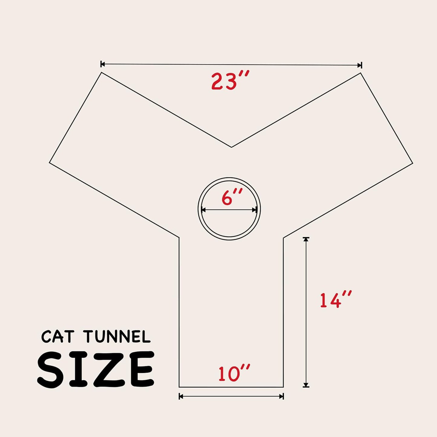 Tempcore Pet Cat Tunnel Tube Cat Toy 3 Way Collapsible, Cat Tunnels for Indoor Cats Self-Luminous Photoluminescence，Kitty Tunnel Bored Cat Pet Toys Peek Hole Toy Ball Cat, Puppy, Kitty, Kitten, Rabbit