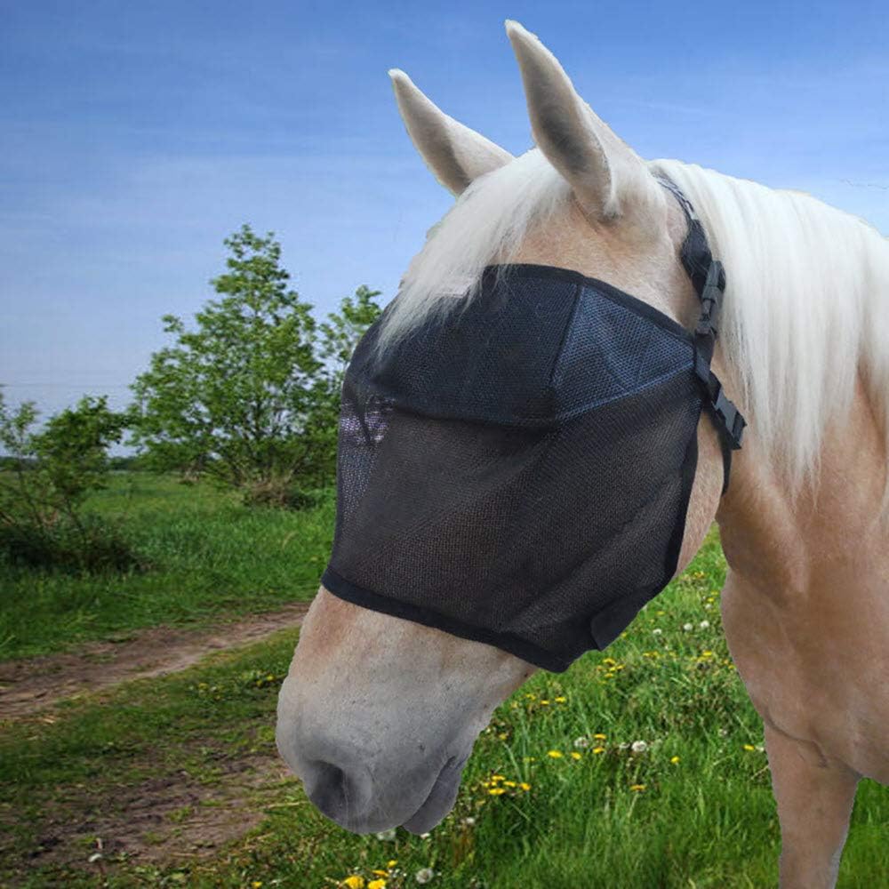 EquiVizor 95% UV Eye Protection (Full) Standard Horse Fly Mask - Help with Uveitis, Corneal Ulcer, Light Sensitivity. Designed to Stay On Your Horse, Off The Ground.