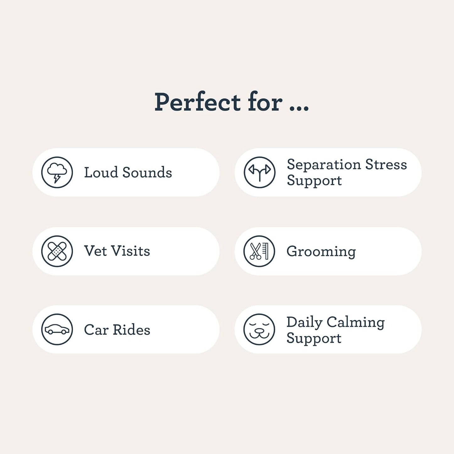 Kradle Chillers Hard Chews for Dogs - GABA L-Theanine - Occasional Anxiety Support - Chicken Flavor - 12 Hard Chews