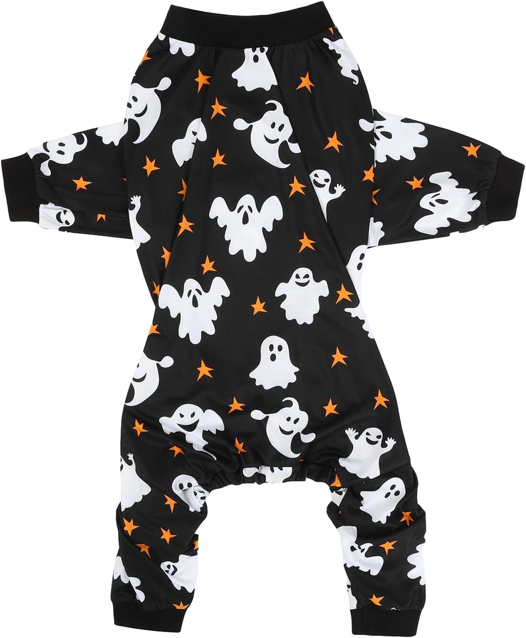 HDE Dog Pajamas One Piece Jumpsuit Lightweight Dog PJs Shirt for M-3XL Dogs Ghostly Stars - S