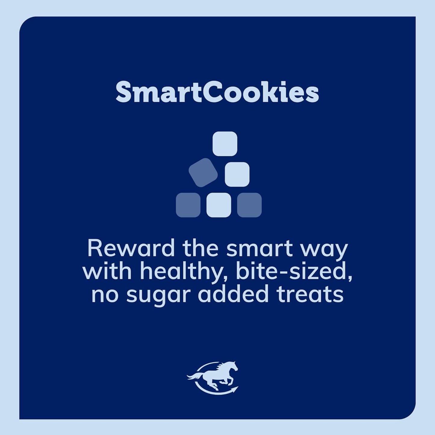 SmartEquine SmartCookies | Healthy Treats for Horses Made from Coconut Meal, Beet Pulp, Alfalfa, and Flaxseed Oil | No Sugar Added Horse Treats | Peppermint Pattie Flavor Cookies for Horses, 3 lb Bag