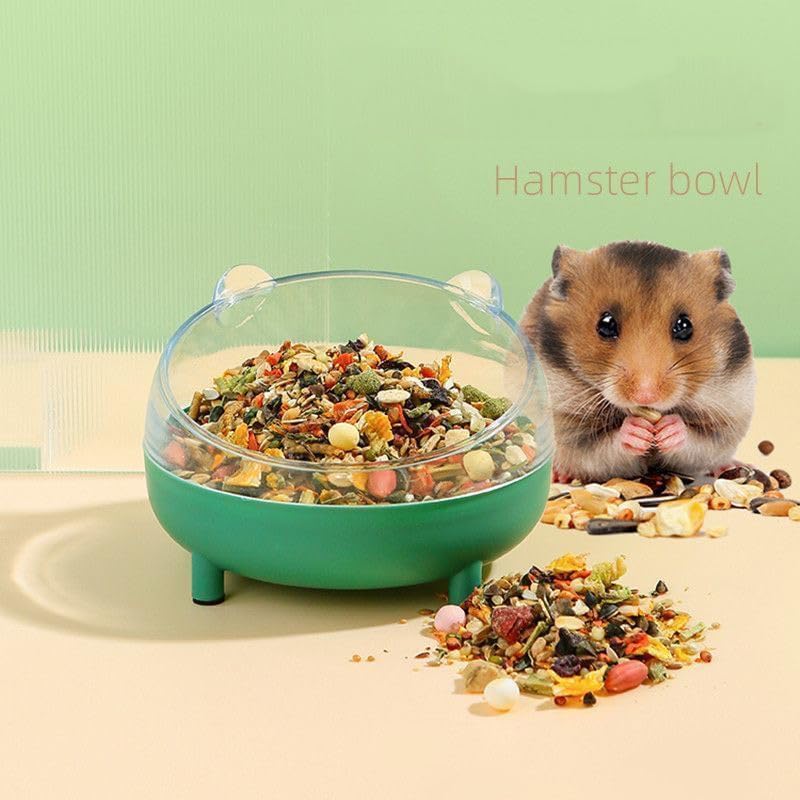Meow&Woof Hamster Sand Bath Container, Large Sandbox Toilet Gerbil Batheoom, Tiny Chinchilla Dust Bathtub Sand Bath Box for Hamster Cage Accessories 6.5 Inch-Grey