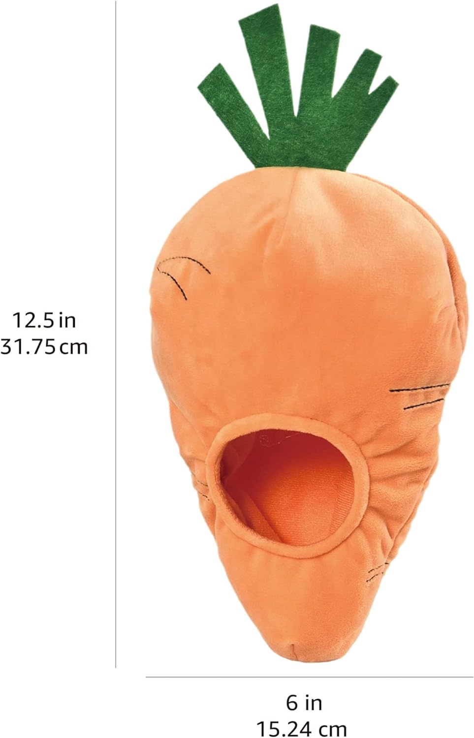 Amazon Basics Interactive Hide and Seek Squeaky Dog Plush Toy, Rabbit and Carrot, Orange and White, 5-Pack