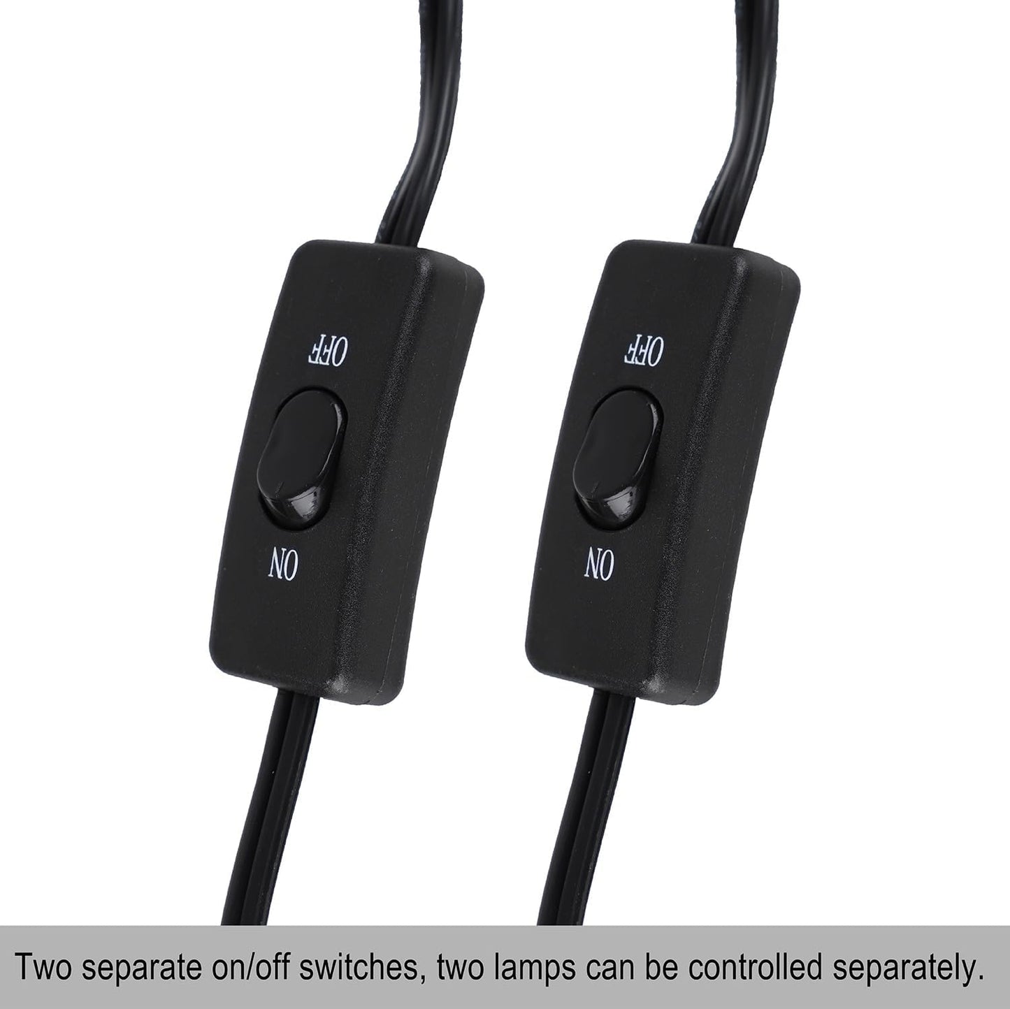 DXOPHIEX 15inch Dual Reptile Light Fixture, Max 150W Dual Reptile Heat Lamp Fixture with 100W Basking Spot Lamp Bulb and 26W UVB Heat Bulb for Bearded Dragon Terrarium and Tortoise Habitat