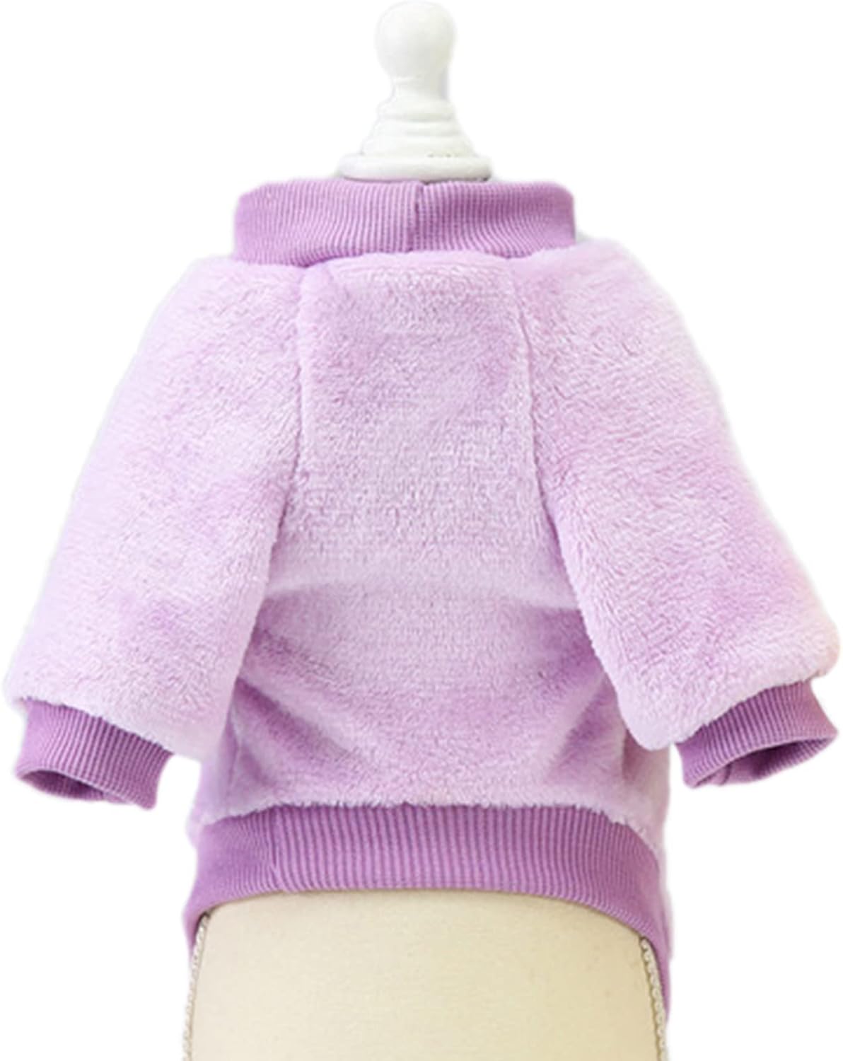 Jecikelon Pet Dog Clothes Dog Sweater Soft Thickening Warm Pup Dogs Shirt Winter Puppy Sweater for Dogs (Z01-Purple, X-Small)
