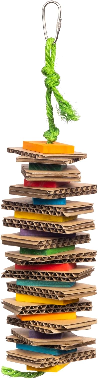 Prevue Pet Products Shredding Stack - Playfuls Physical & Mental Bird Toy 60247