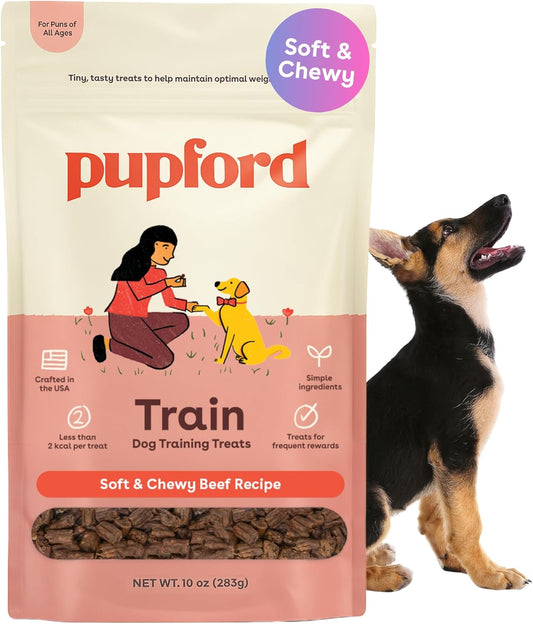 Pupford Soft & Chewy Training Treats for Dogs & Puppies (Beef, 10 oz)