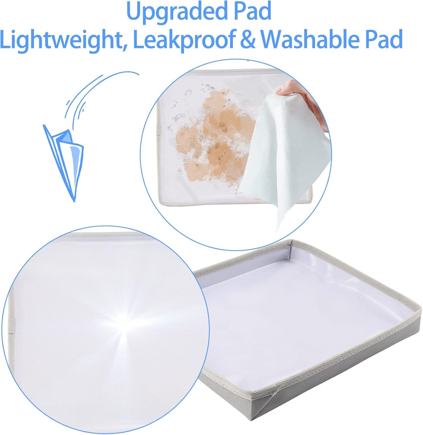 Texsens Bird Carrier Backpack - Pet Travel Cage with Upgraded Tray and Standing Perches, Breathable & Portable, for Small Birds, Green Cheek, Cockatiel, Parrot (Grey)