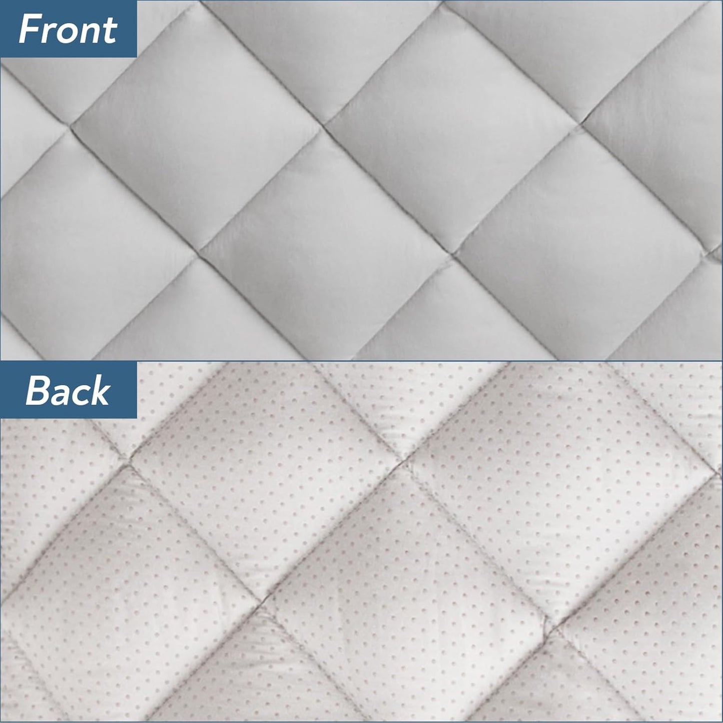 Magik & Kover Dog Crate Pad 2 Pack, Soft Dog Crate Mat with Anti-Slip Bottom, Machine Washable Kennel Pad, Fits 24 Inch, Grey