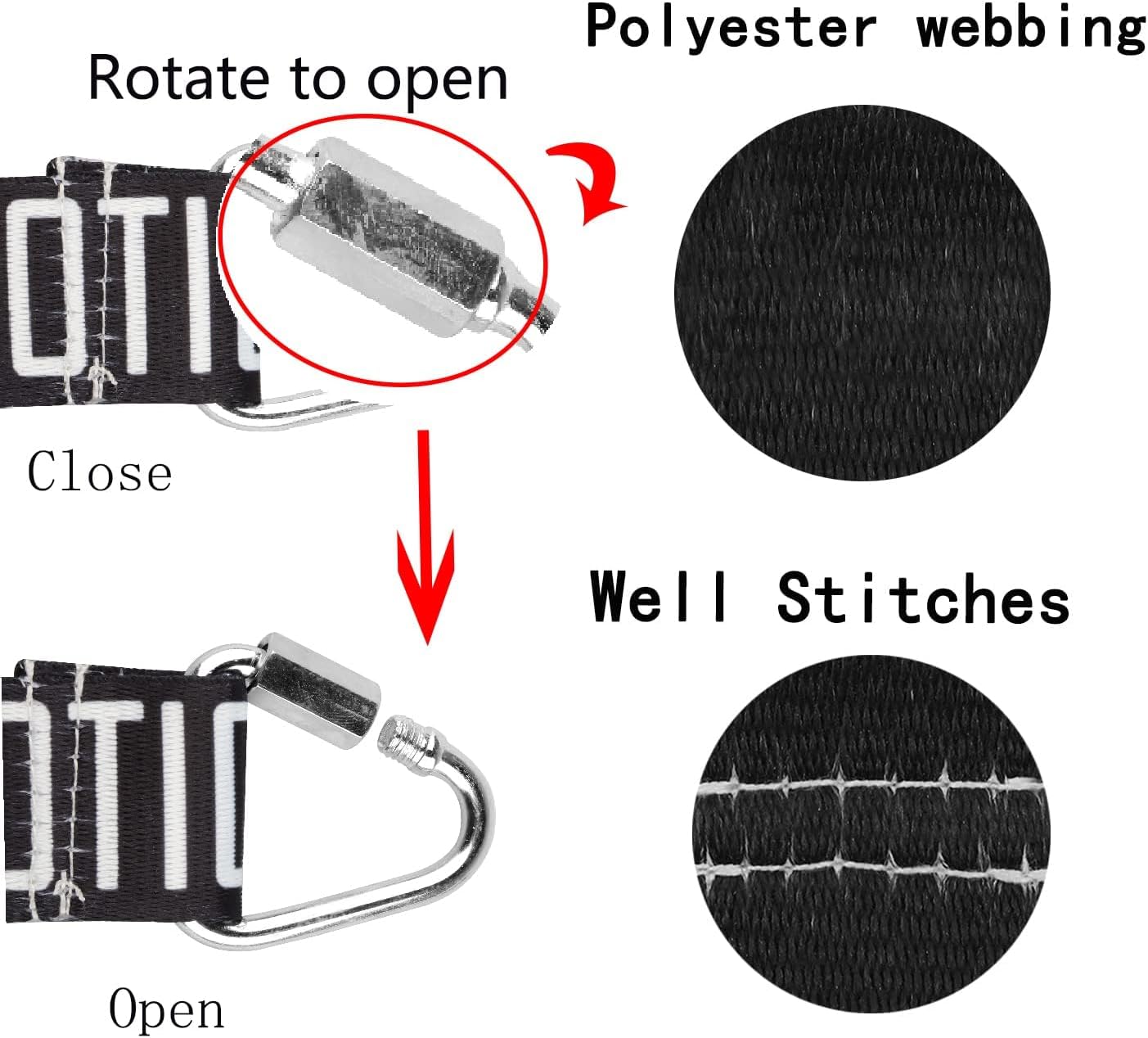 BLUPARK Funny Dog Leash Walking Training Dog Leashes Dog Owner Pet Lover Gift(Don't Touch Me)