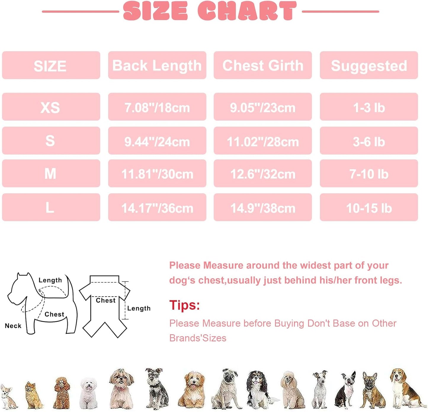 Dog Pajamas Small Sized Dogs Stretchable Summer Dog Clothes Pjs 4 Legs Girl Boy Cute Soft Puppy Outfits Doggie Cat Jammies Jumpsuit Sleeper for Pet, Pink Cow, L