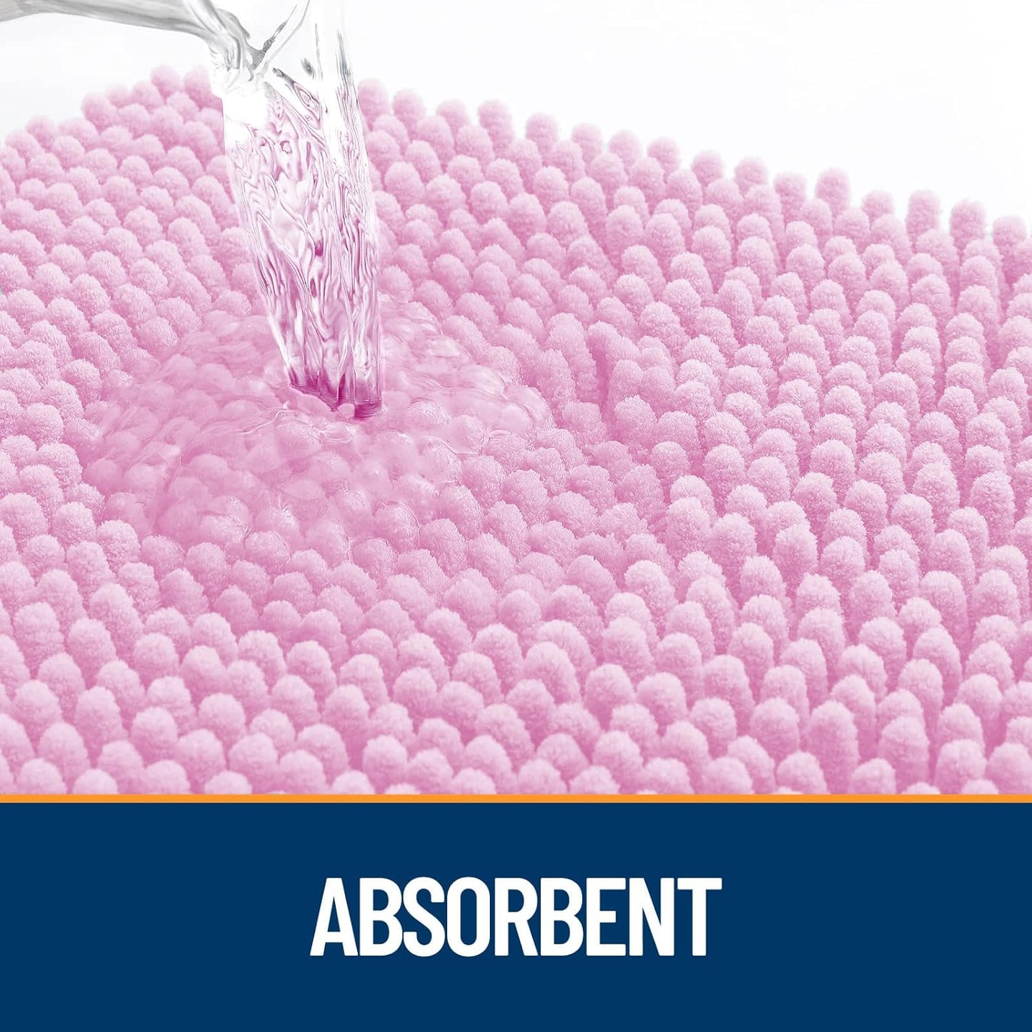 OLANLY Dog Door Mat for Muddy Paws 70x46, Absorbs Moisture and Dirt, Absorbent Non-Slip Washable Doormat, Quick Dry Chenille Mud Mat for Dogs, Entry Indoor Entryway Carpet for Inside Floor, Pink