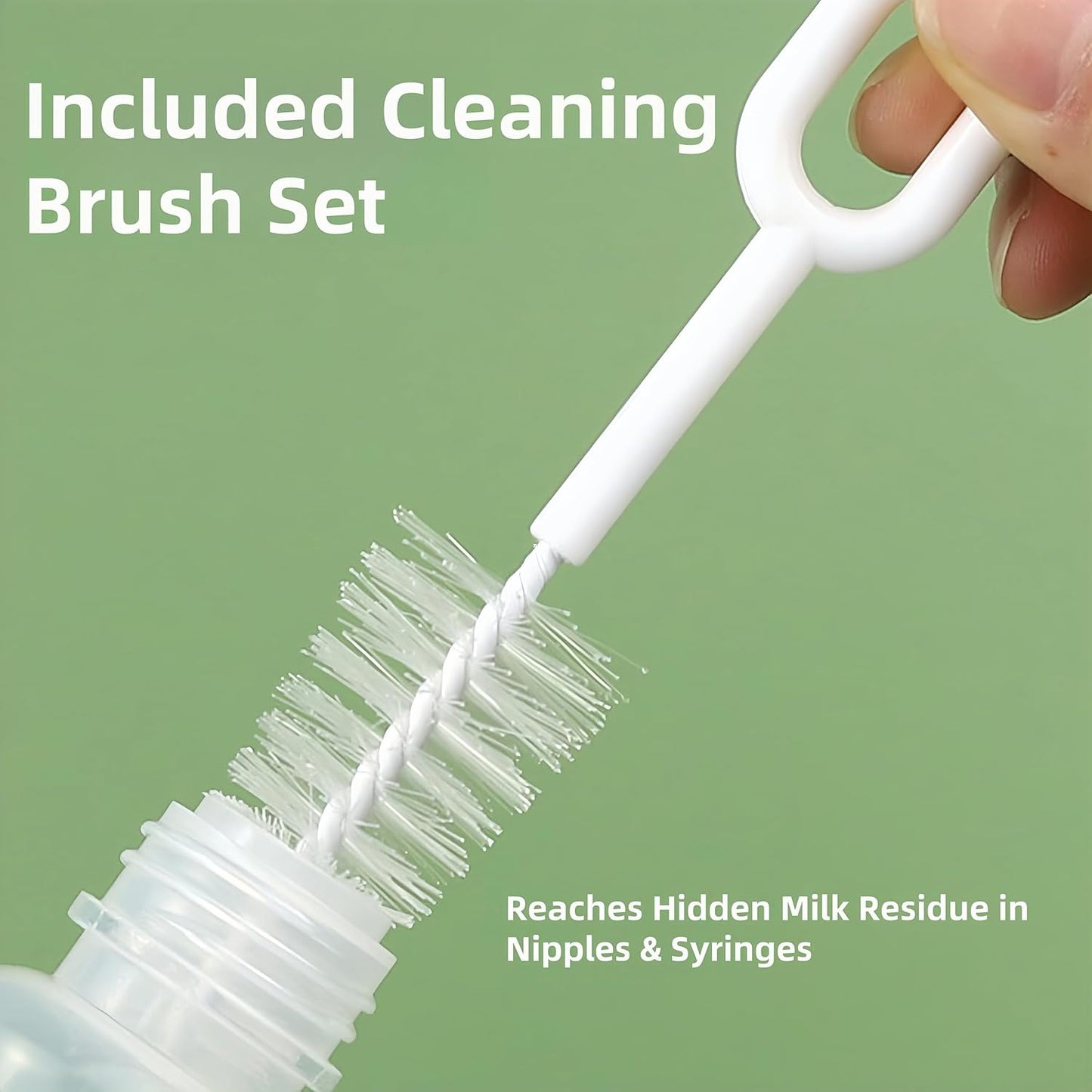 Pet Nursing Kit, Kitten Bottle Feeding Set with Nursing Nipples, Formula Dispenser, Liquid Syringe for Newborn Puppies and Kittens