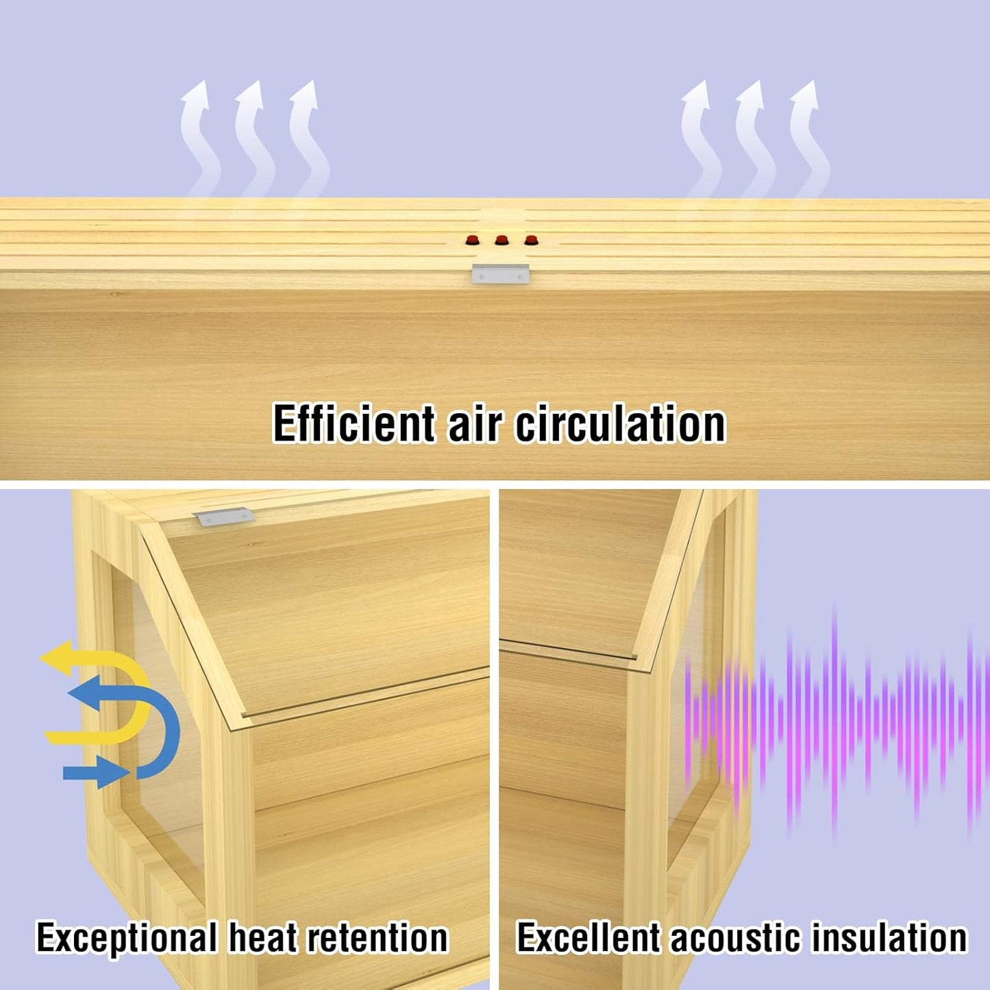 75 Gallon Large Lizard Tank, Reptile Terrarium, Lockable Clear Acrylic Roof, Bearded Dragon Tank with Feeding Tongs, Snake Enclosure, Reptile Cage for Leopard Gecko, Hamsters, 48" L x 20" W x 20" H