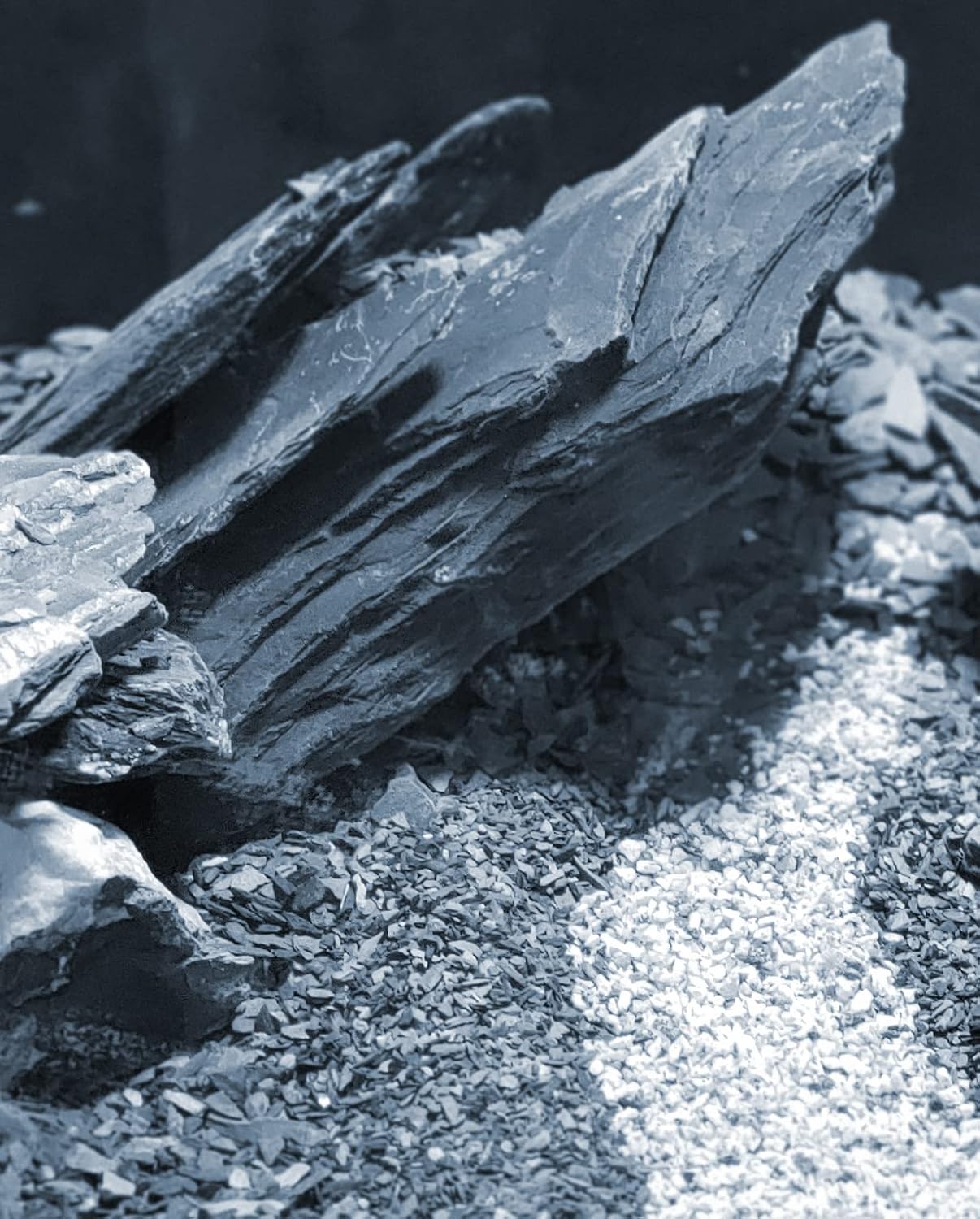 Natural Slate Stone 5 to 7 Inches - USA Sourced and Packaged for Aquascaping Aquariums, Terrariums, Paludariums, Reptile Enclosures, and Gardens (10lbs)