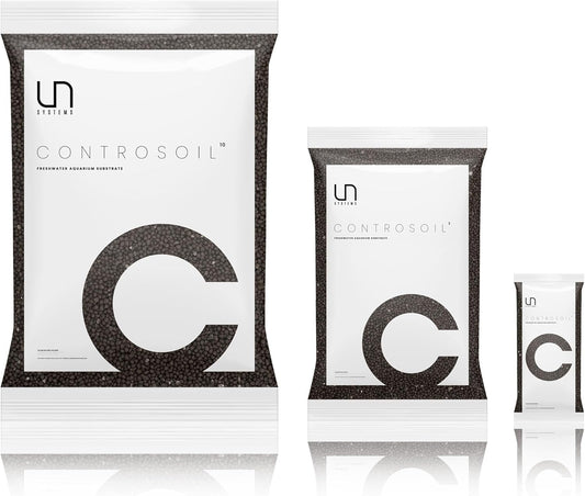 Ultum Nature Systems Controsoil - Freshwater Aqua Soil Substrate for Fish, Shrimp, Live Plant Propagation and Aquascaping - 6.8pH Low Ammonia, Volcanic Ash - Black, Normal (3 Liter | 6LB)