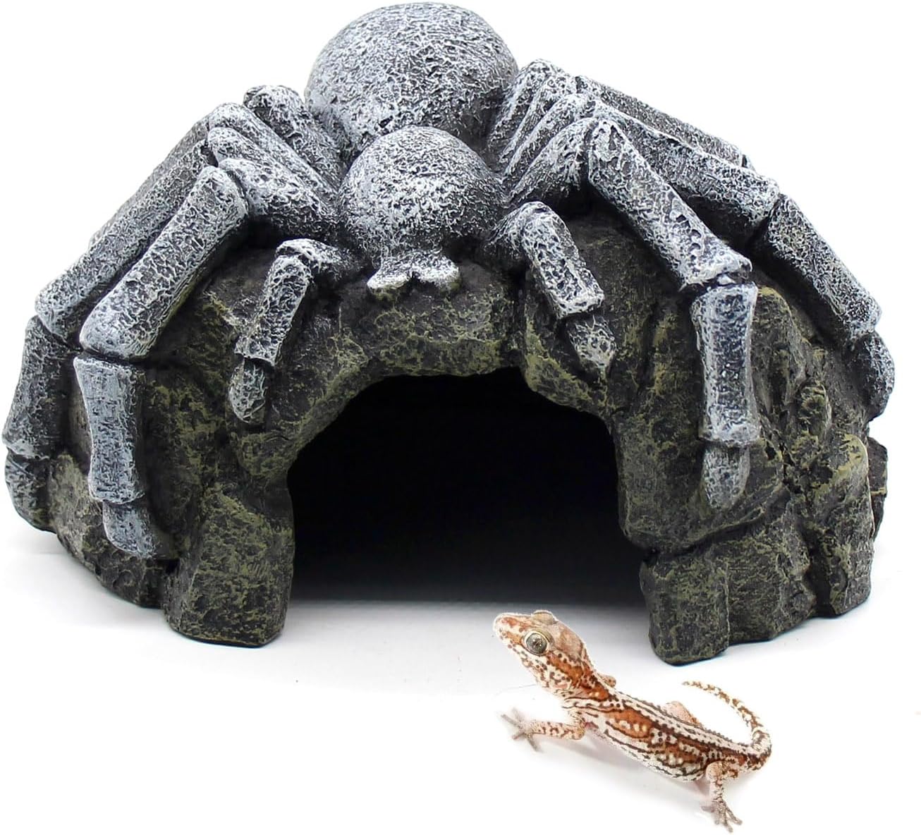 Reptile Rock Cave Hideouts Terrarium Habitat Decor Gecko Tank Accessories for Fish, Reptiles, Amphibians,Frogs, Snakes,Lizards,Shrimps, Spiders and Small Animals Crab